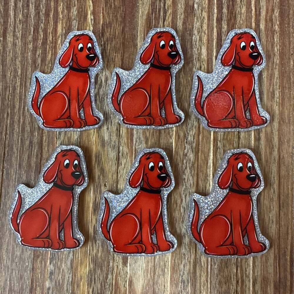 6 Pc Clifford Acrylic Flatbacks